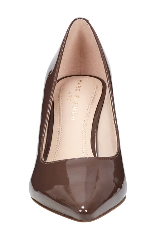 Marc Fisher Ltd Zala Block Heel Pump In Dark Brown 201