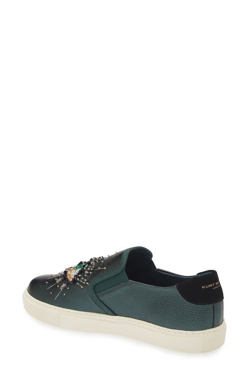 Kurt Geiger London Leah Eye Slip-on Sneaker In Green Multi