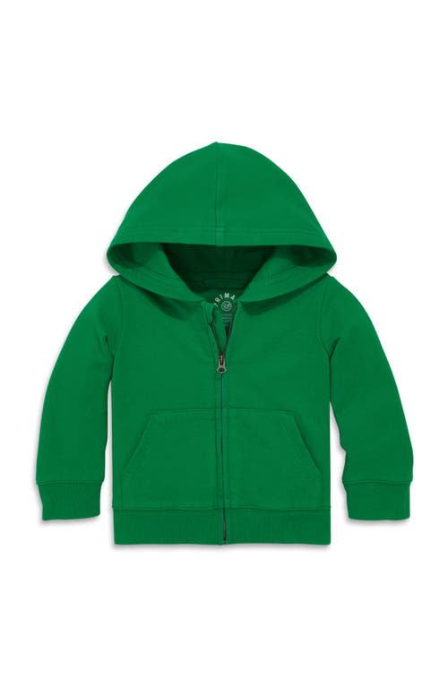 Shop Primary The Baby Zip Hoodie In Grass