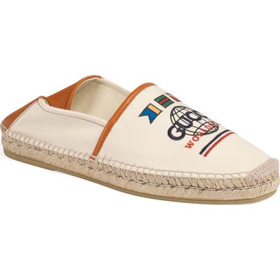 Gucci Convertible Espadrille Flat, Brown