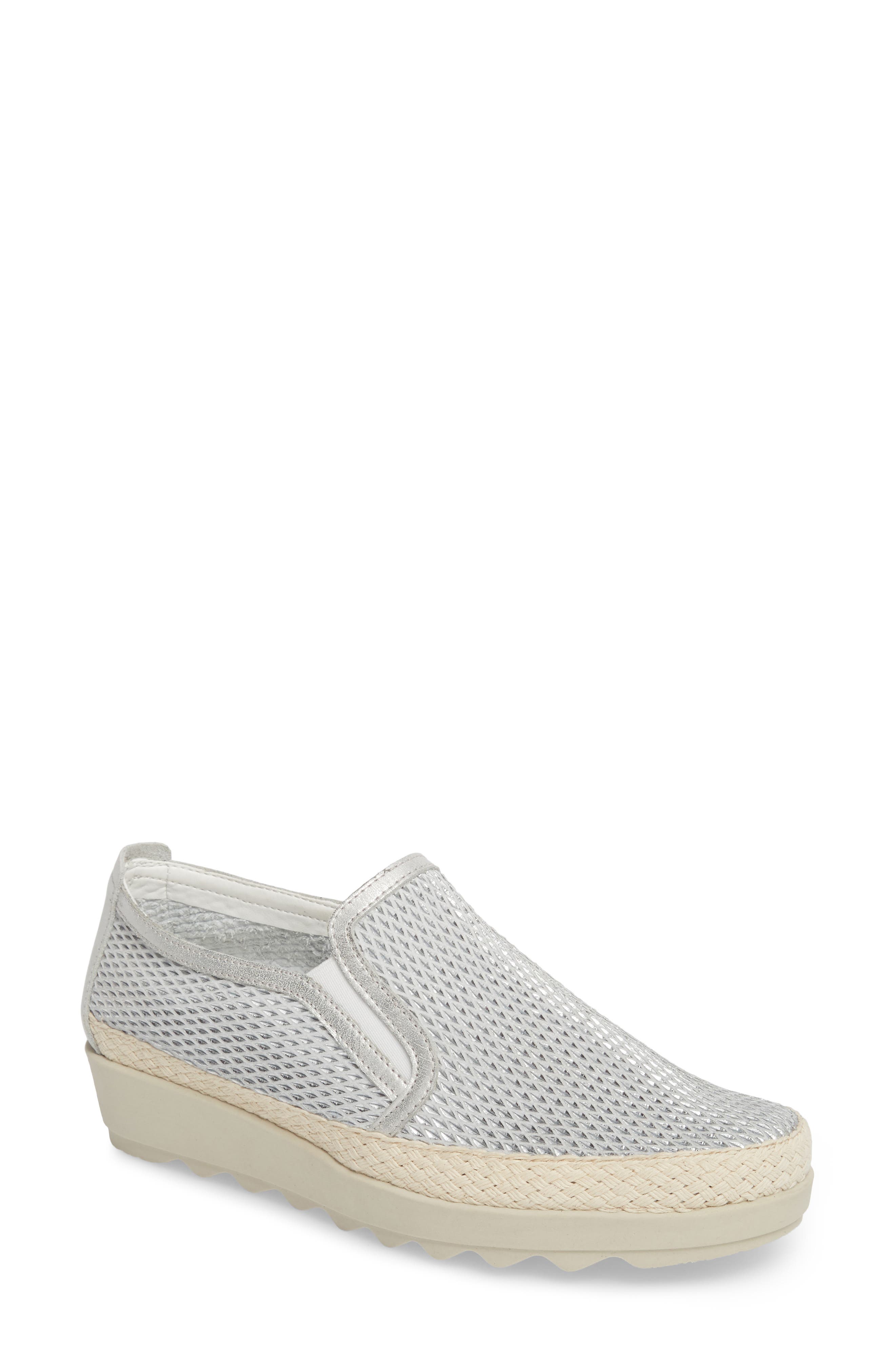 The Flexx Call Me Perforated Slip-On Sneaker, Metallic