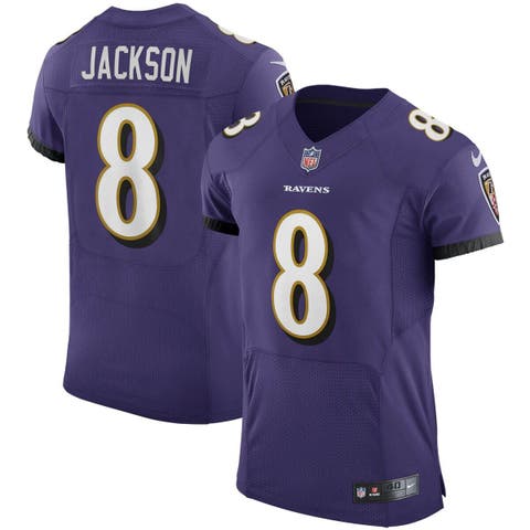 Nike Ravens 8 Lamar Jackson Yellow Team Big Logo Vapor Untouchable Limited  Jersey