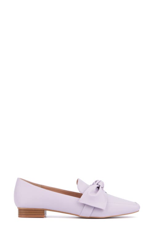New York And Company Dominica Bow Loafer In Lilac