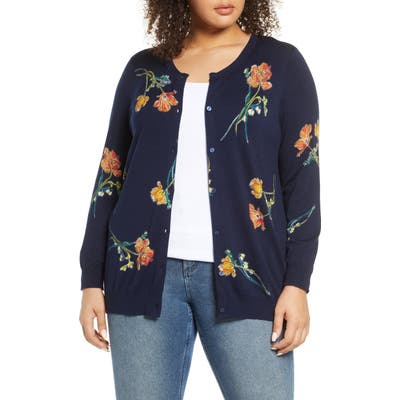 Plus Size Daniel Rainn Front Button Cardigan