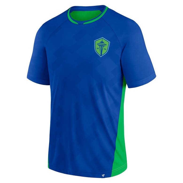 Shop Fanatics Branded Blue Seattle Sounders Fc Attacker Raglan T-shirt