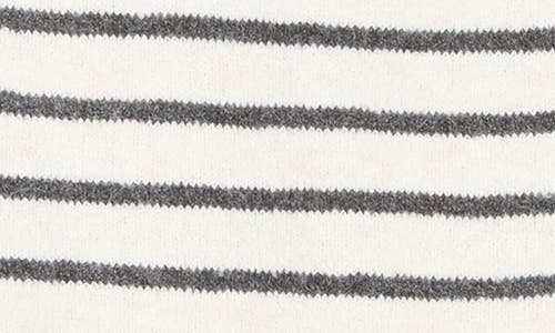 Caslon ® Raglan Sleeve Sweater In Beige- Grey Nora Stripe