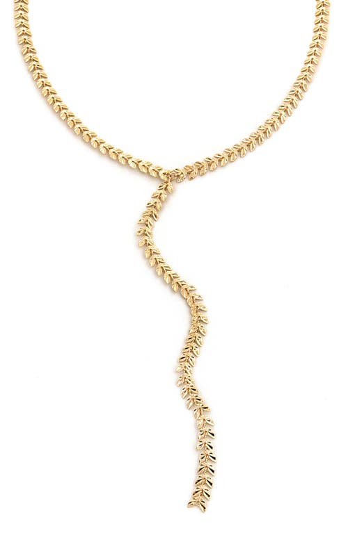 V-Link Y-Necklace in Gold