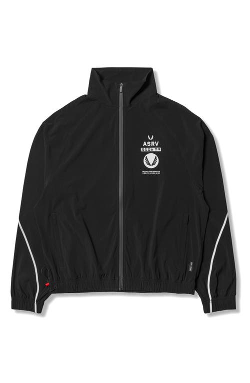 Asrv Aerotex Track Jacket In Black/white