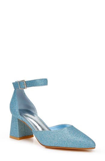 London Rag Taznia Ankle Strap Pump In Blue