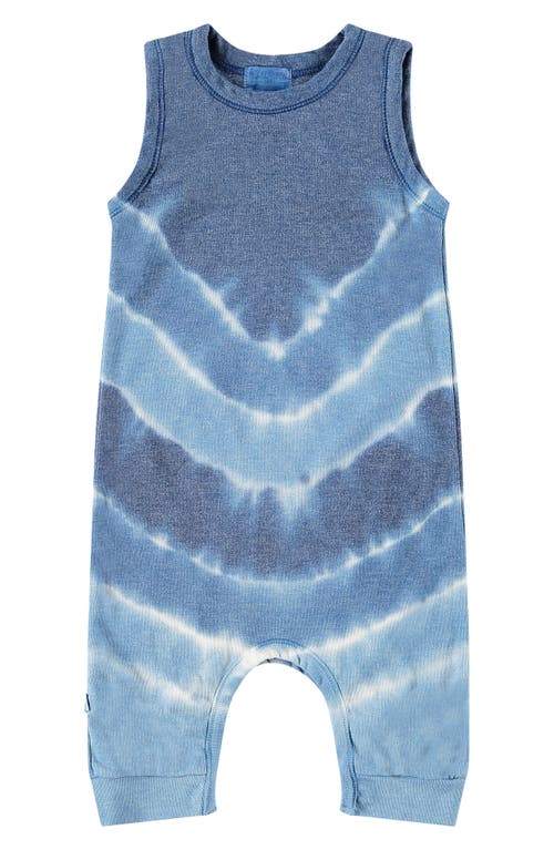 Shop Paigelauren Tie Dye Tank Romper In Blue