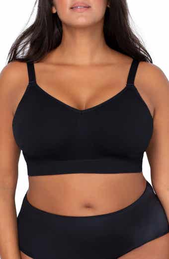 Curvy Couture Women's Smooth Seamless Comfort Wireless Longline