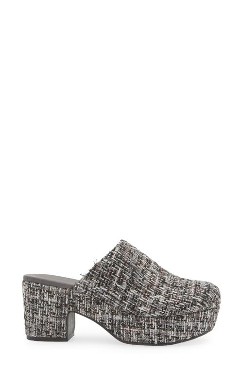 Shop Chocolat Blu Gertie Platform Clog In White/black Tweed