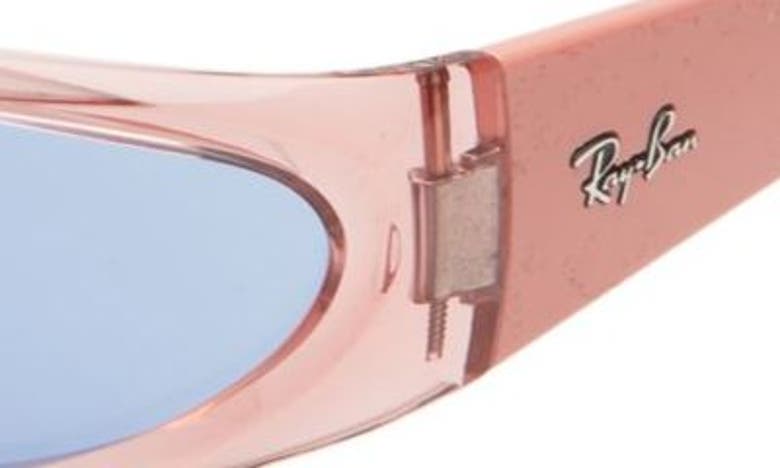 Shop Ray Ban 57mm Pillow Sunglasses In Transparent Pink