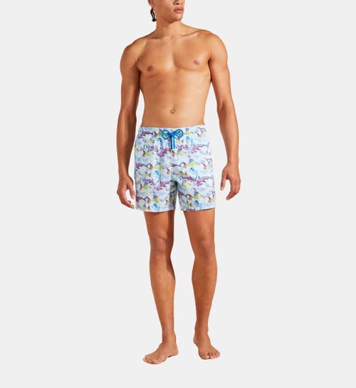 Shop Vilebrequin French History Ultra-light And Packable Swim Trunks In Thalassa