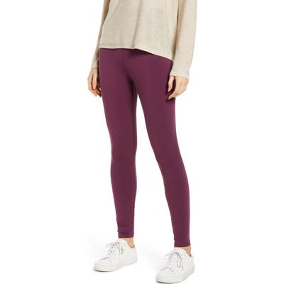 Lou & Grey Essential High Waist Terry Leggings, Purple