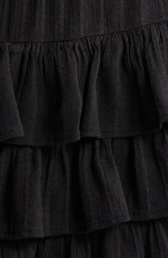 Shop Bp. Tiered Miniskirt In Black Night