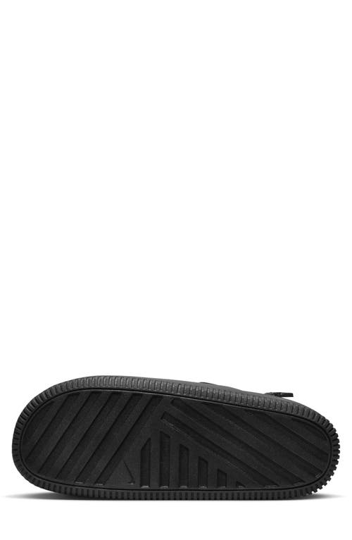 Shop Nike Calm Convertible Slingback Mule In Black/black