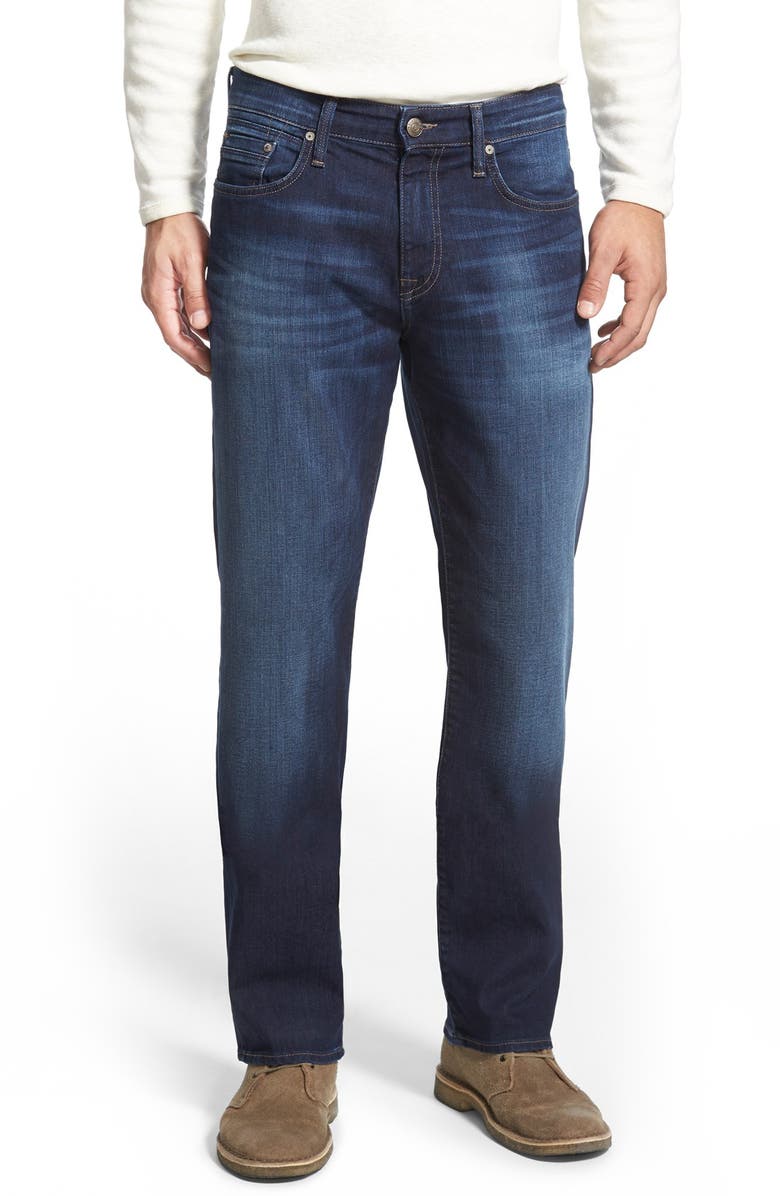 Mavi Jeans 'Myles' Straight Leg Jeans (Dark Williamsburg) (Regular ...