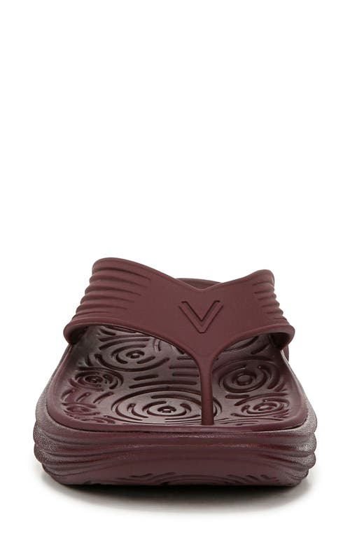 Vionic Tide Rx Flip Flop In Port Wine