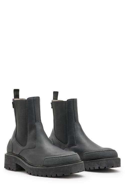 Shop Allsaints Matrix Chelsea Boot In Black