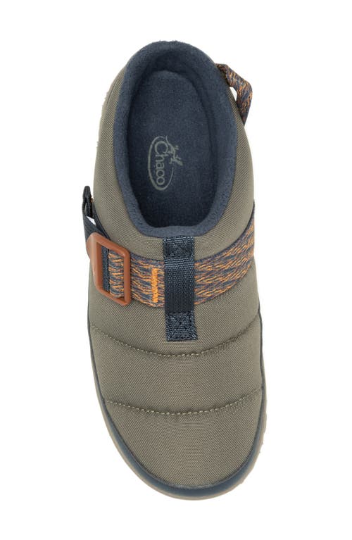 Chaco Ramble Rugged Water Resistant Puffer Clog In Dusty Olive