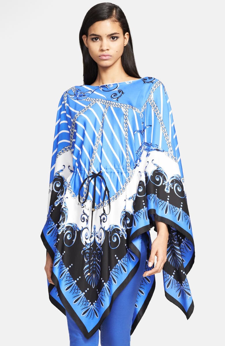 Versace Collection Chain Print Silk Caftan | Nordstrom