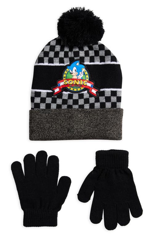 Shop Uspa Accessories Kids' Sonic The Hedgehog™ Pompom Beanie & Gloves Set In Multi