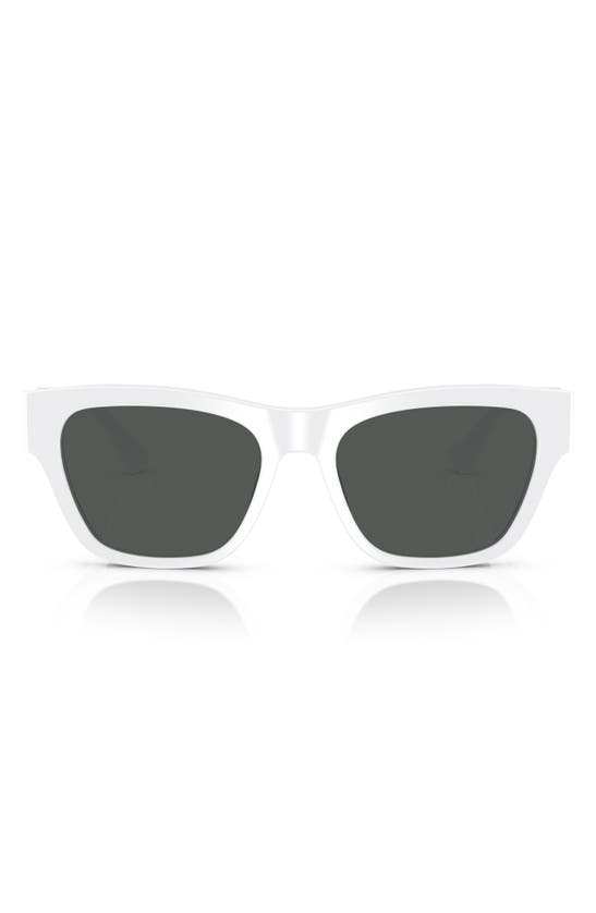 Versace 55mm Square Sunglasses In White