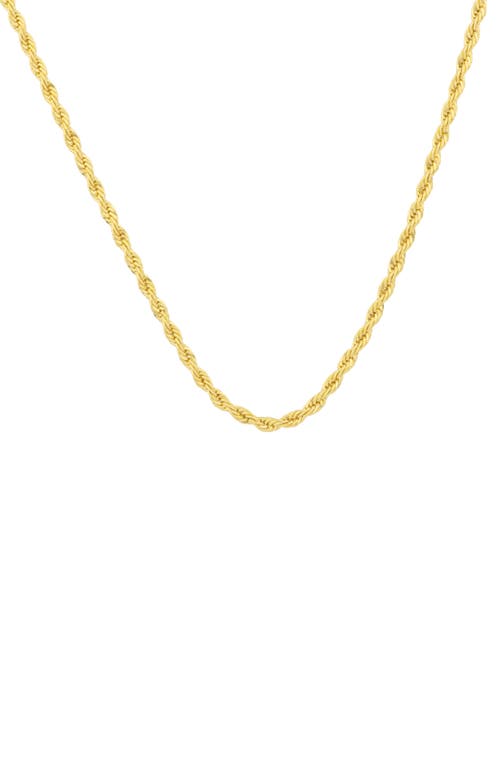 Forever Rope Chain Necklace in Gold