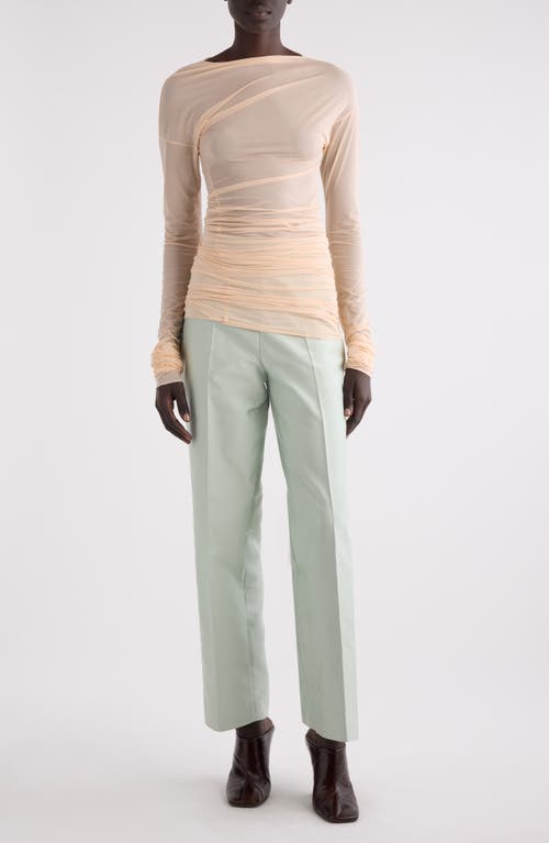 Shop Dries Van Noten Hoan Ruched Jersey Dress In Blush