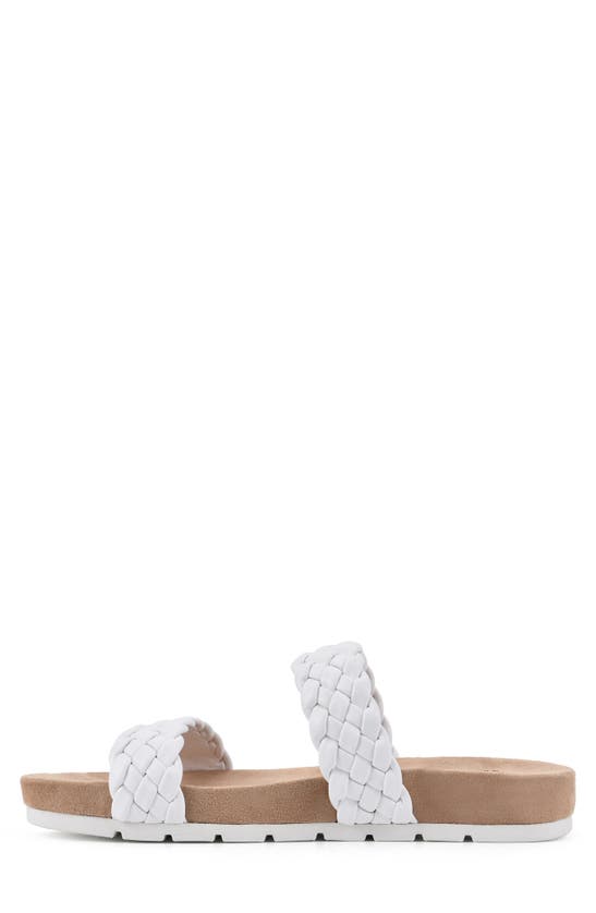 Cliffs By White Mountain Truly Slide Sneaker In White/ Smooth