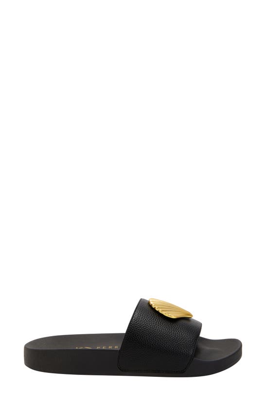 Shop Katy Perry The Pool Shell Slide Sandal In Black