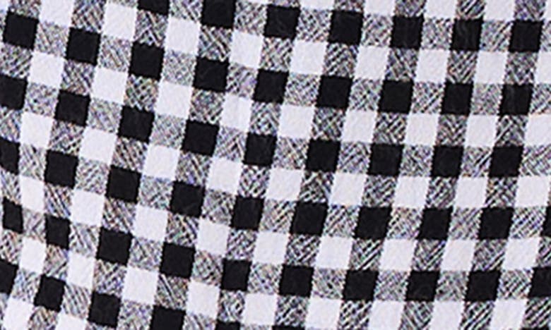 Nic + Zoe Gingham Sleeveless Button-up Shirt In Black Multi