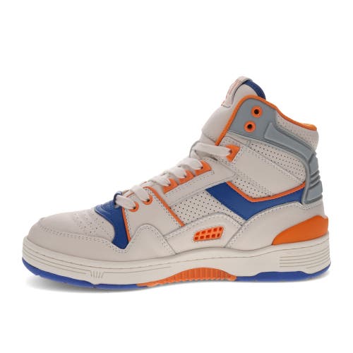 Shop Pony M100 High Sneakers In Off White/blue/orange