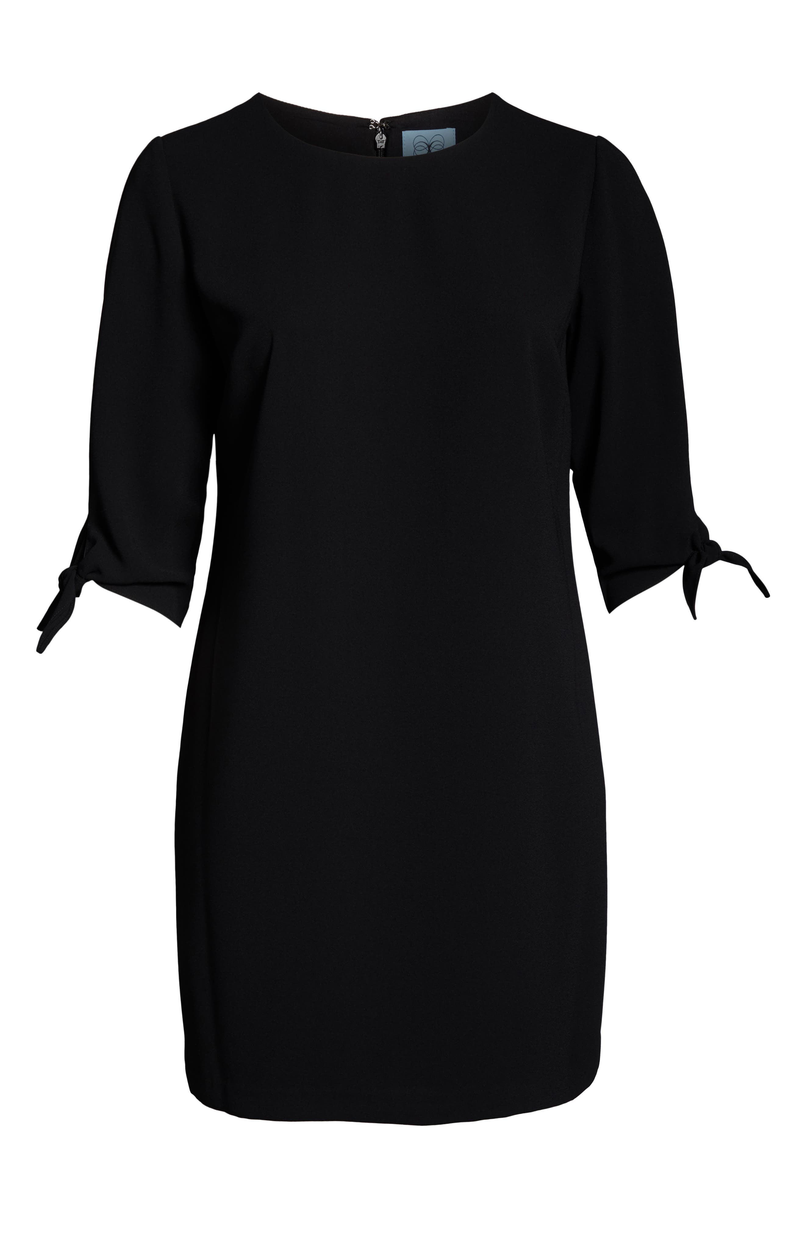 tie sleeve shift dress