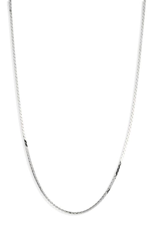 Miranda Frye Bowie Chain Necklace In Silver