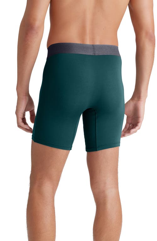 Shop Tommy John Second Skin 6-inch Boxer Briefs In Deep Teal