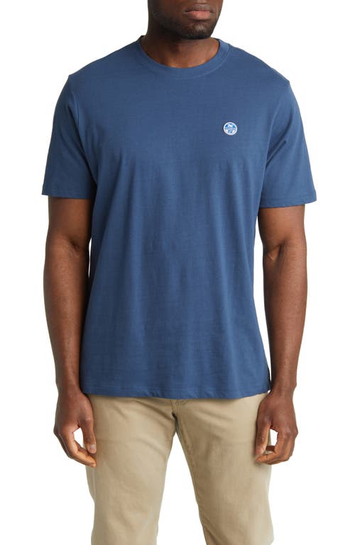 NORTH SAILS Logo Cotton T-Shirt in Denim