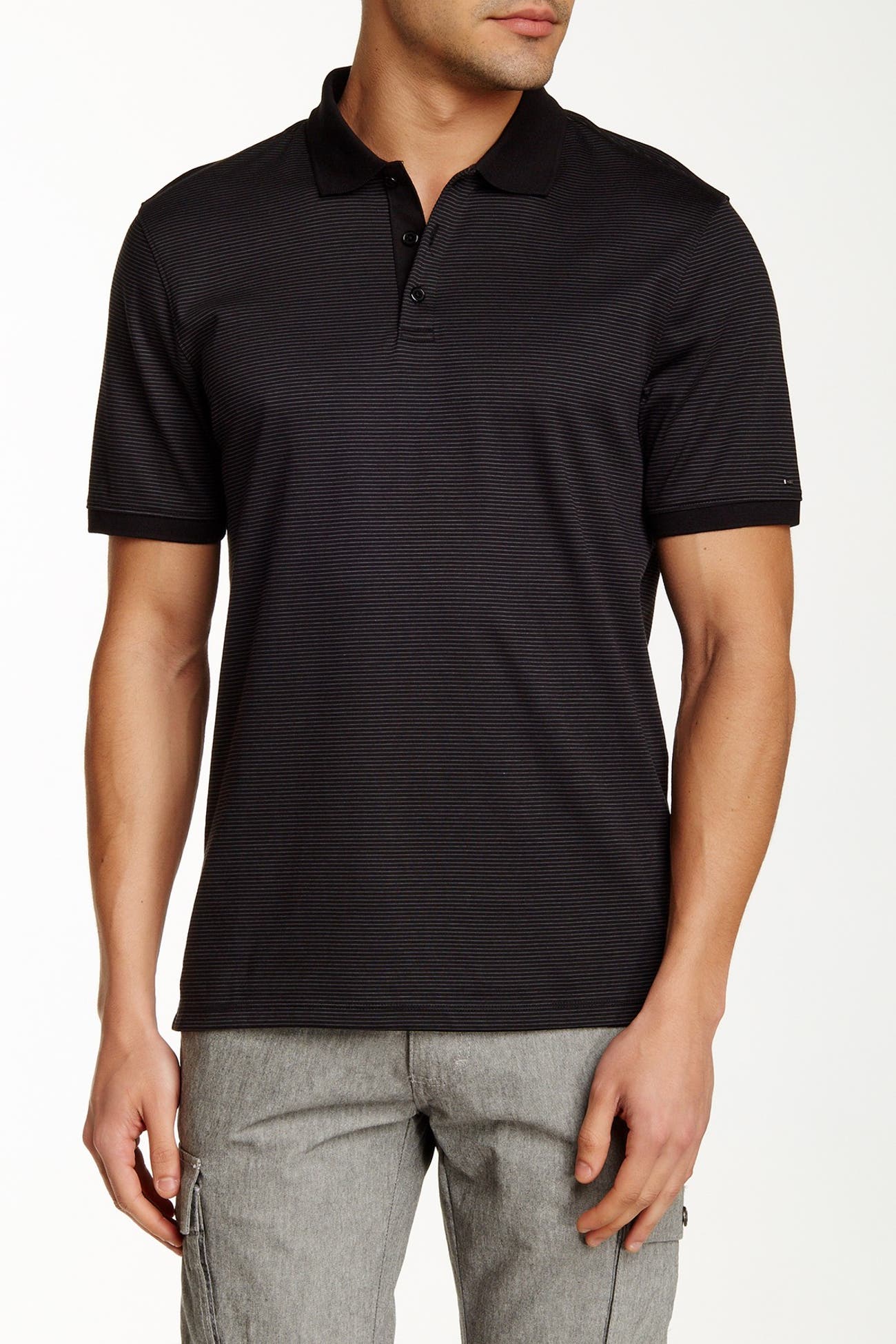 Calvin Klein | Short Sleeve Striped Polo | Nordstrom Rack