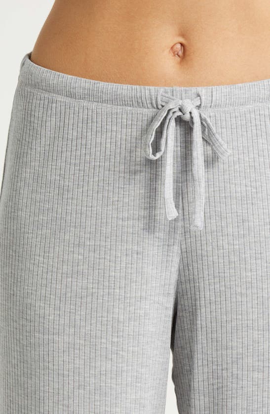 Nordstrom Moonlight Eco Easy Rib Pajamas In Grey Heather