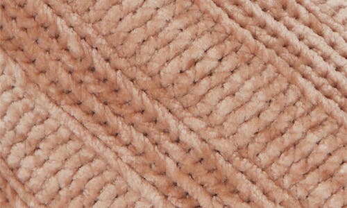 Floopi Chenille Faux Shearling Lined Slipper In Champagne