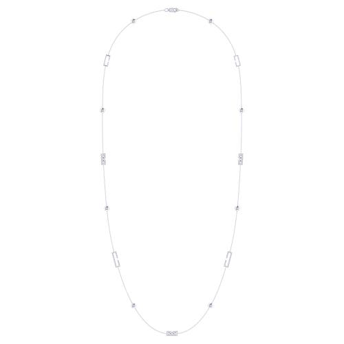 Shop Luvmyjewelry Traffic Light Layered Sterling Silver Diamond Necklace