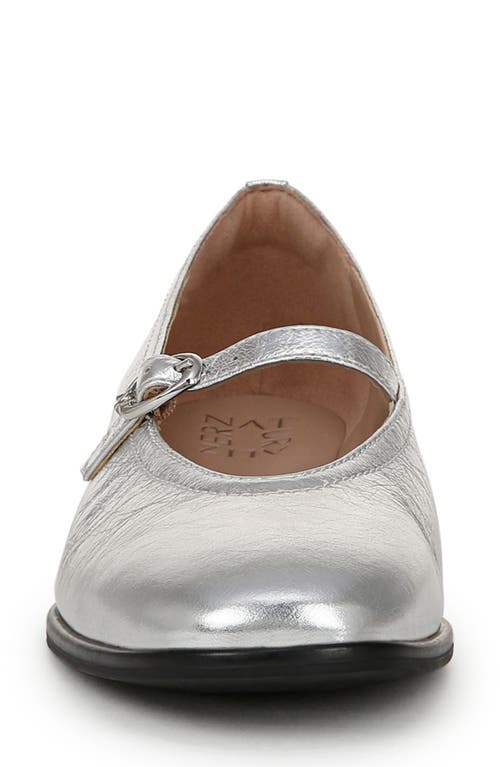 Shop Naturalizer Elina Mary Jane Flat In Silver