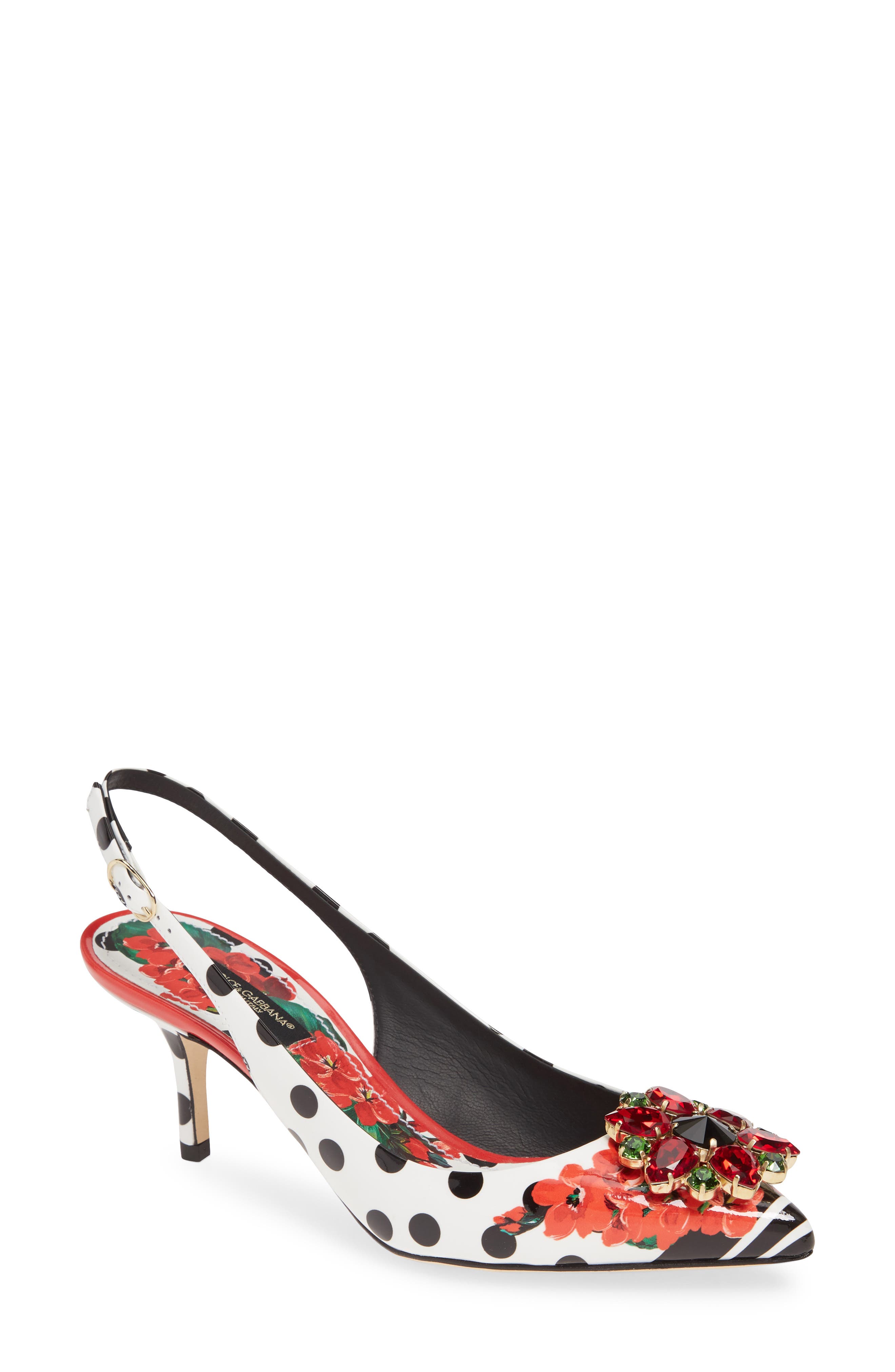 Dolce&Gabbana Print Slingback Pump (Women) Nordstrom