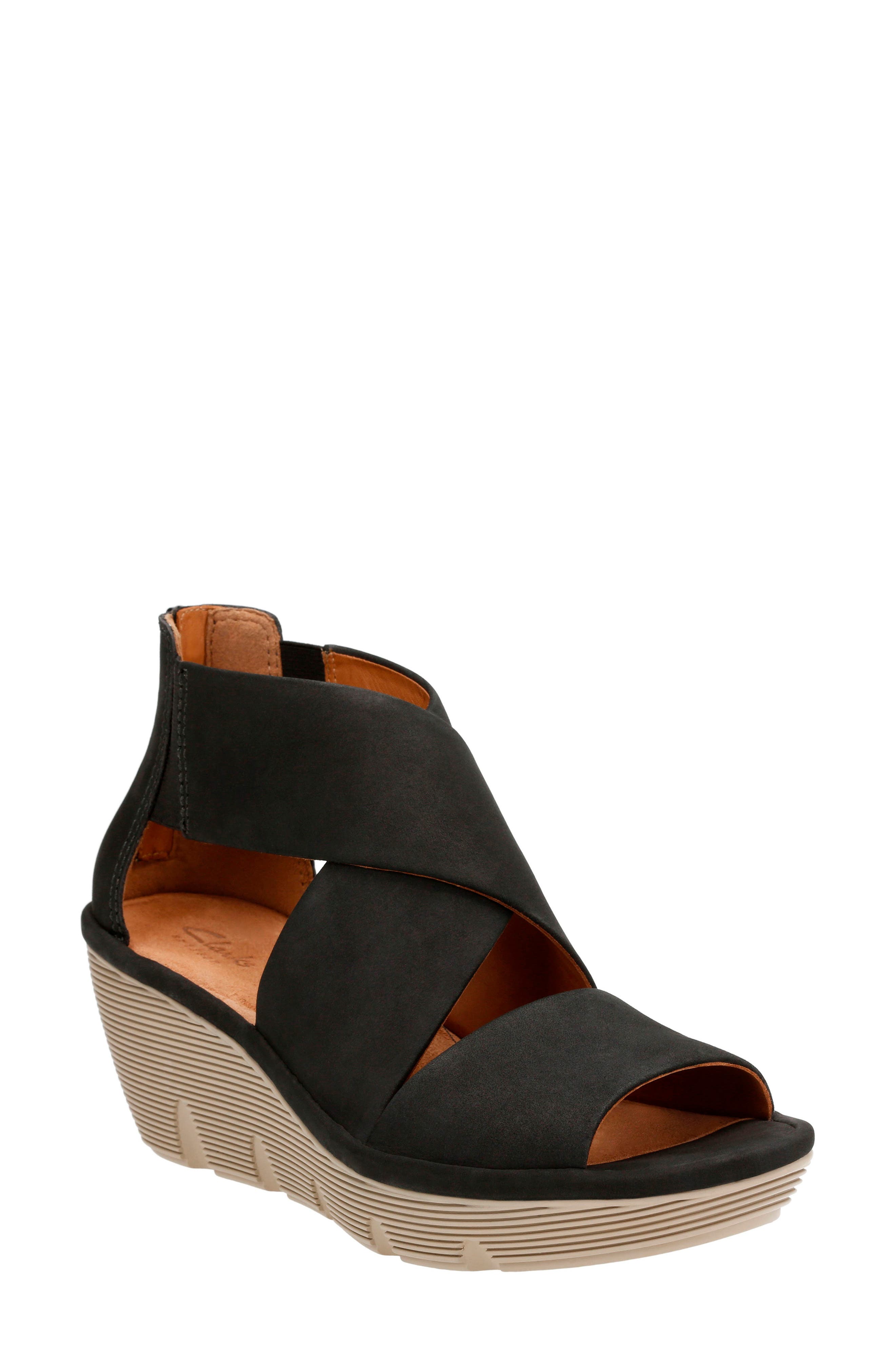 Clarks® Clarene Glamor Wedge Sandal 