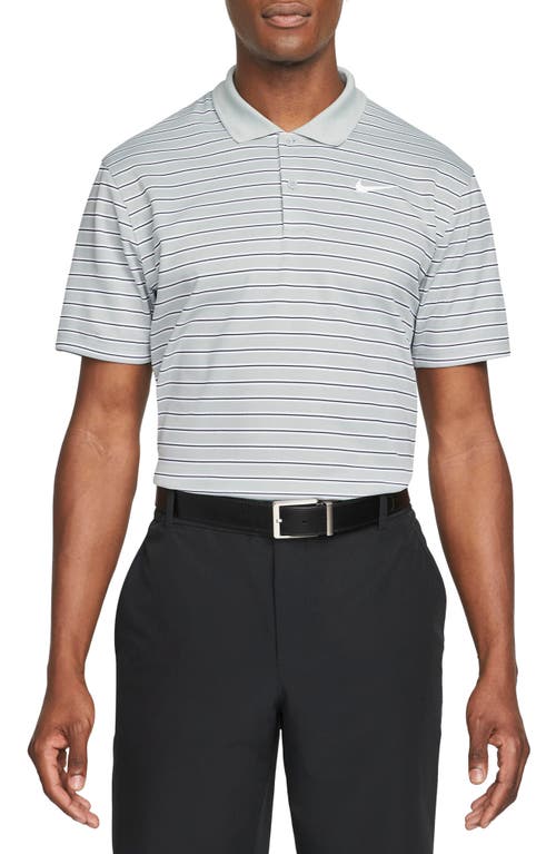 Nike Golf Dri-fit Victory Golf Polo In Lt Smoke Grey/white
