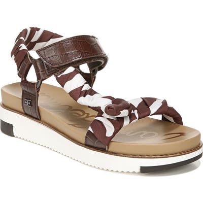 Sam Edelman Ashie Wedge Sandal- Brown