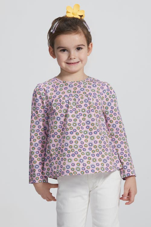 Bisby Kids' Lisle Top In Vienna Violets