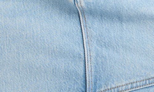MOTHER MOTHER THE CRINKLE CUT ASYMMETRIC DENIM SKIRT