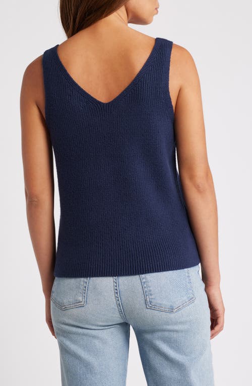 Shop Caslonr Caslon(r) Sweater Tank In Navy Blazer